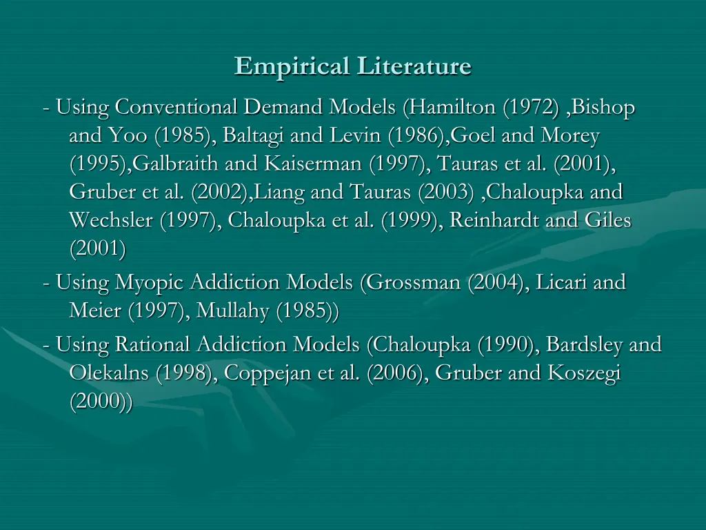 empirical literature