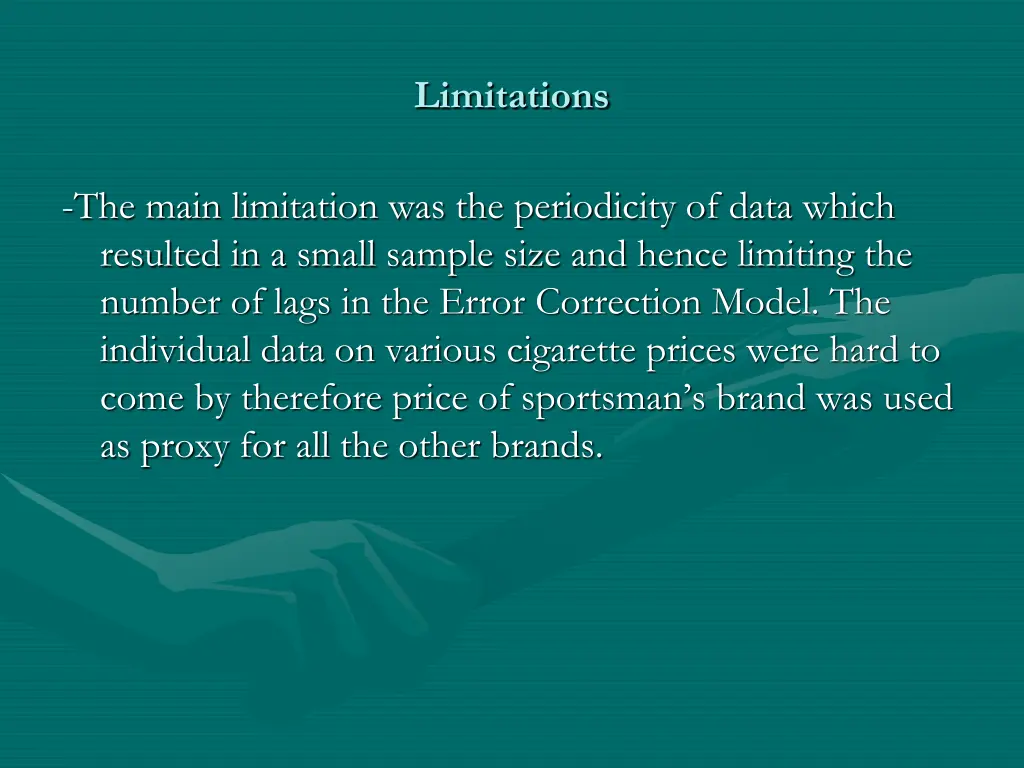 limitations