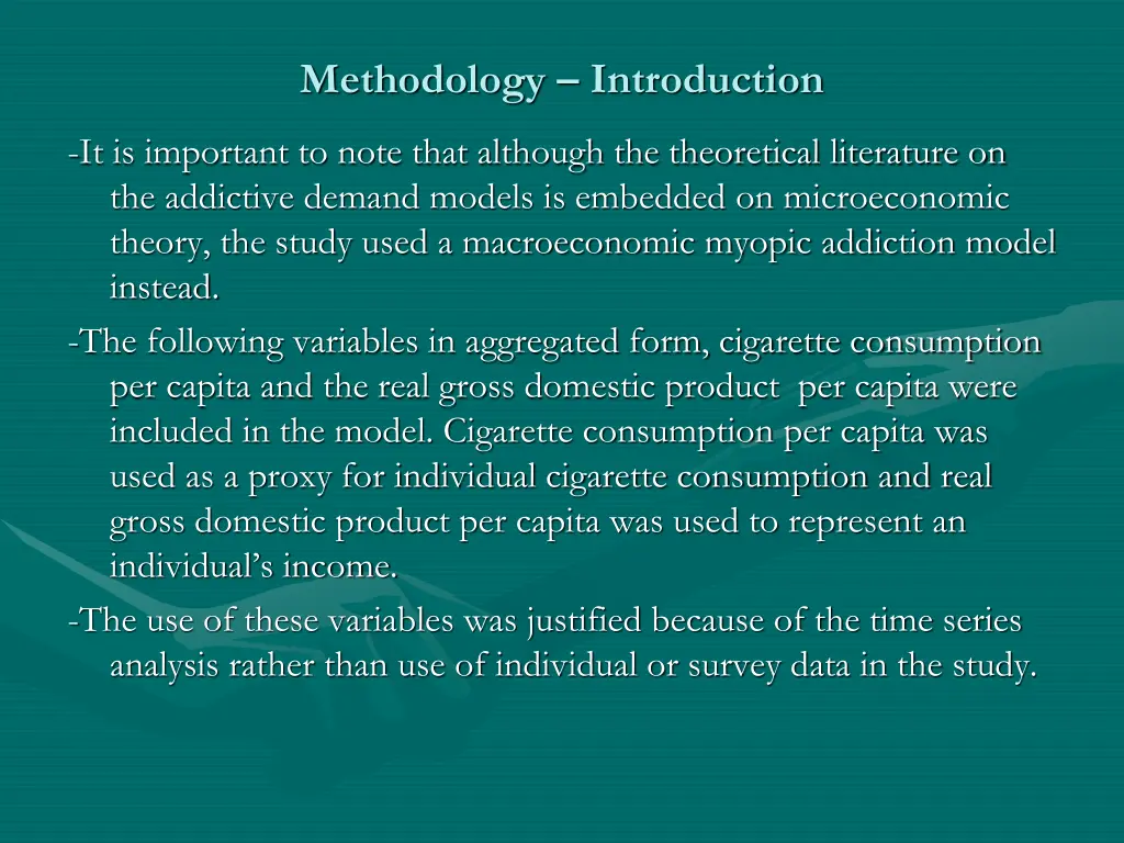 methodology introduction