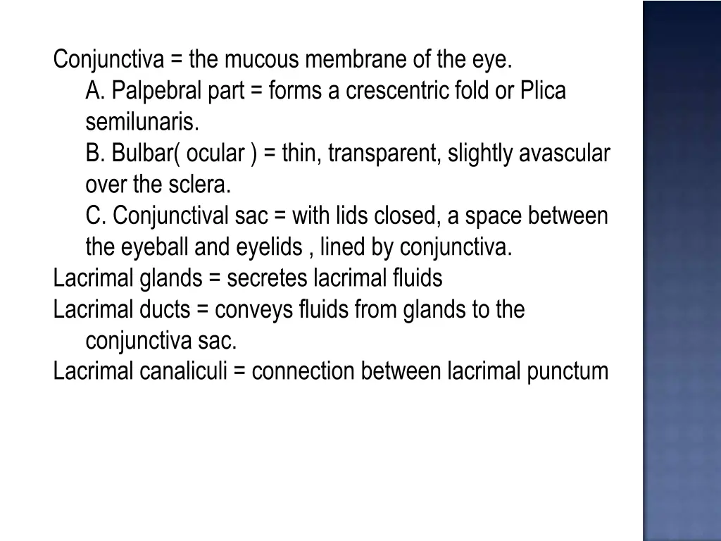conjunctiva the mucous membrane