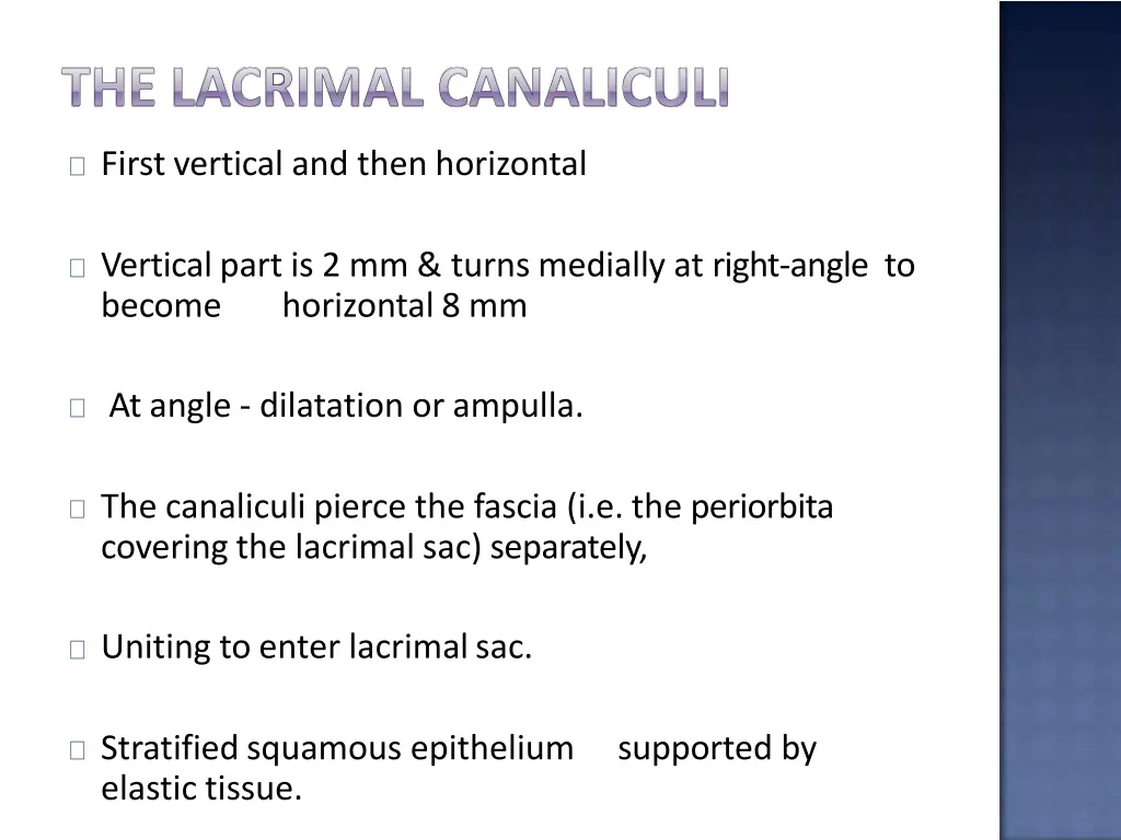 first vertical and then horizontal