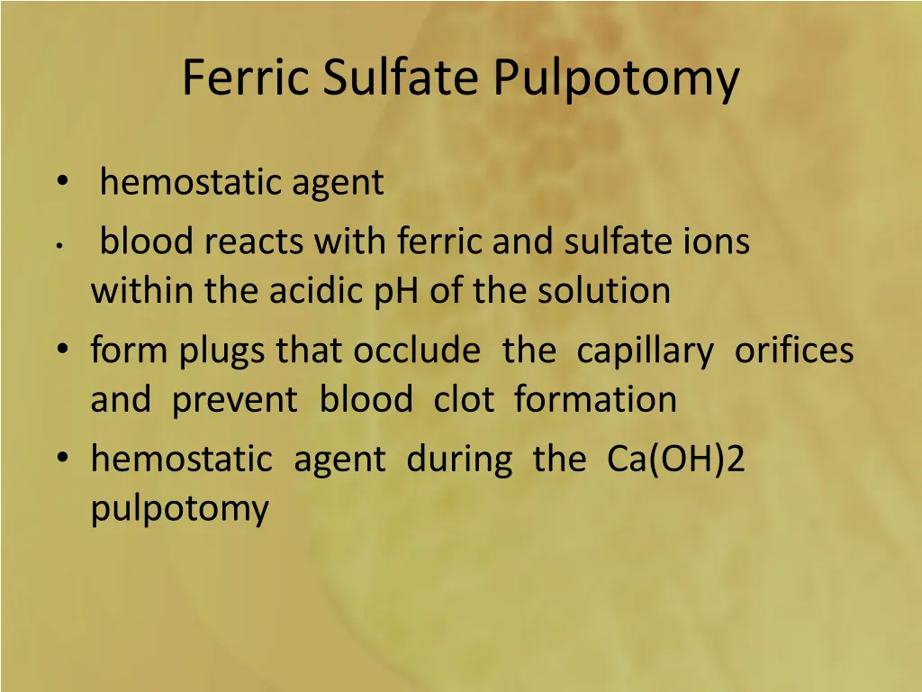 ferric sulfate pulpotomy 1