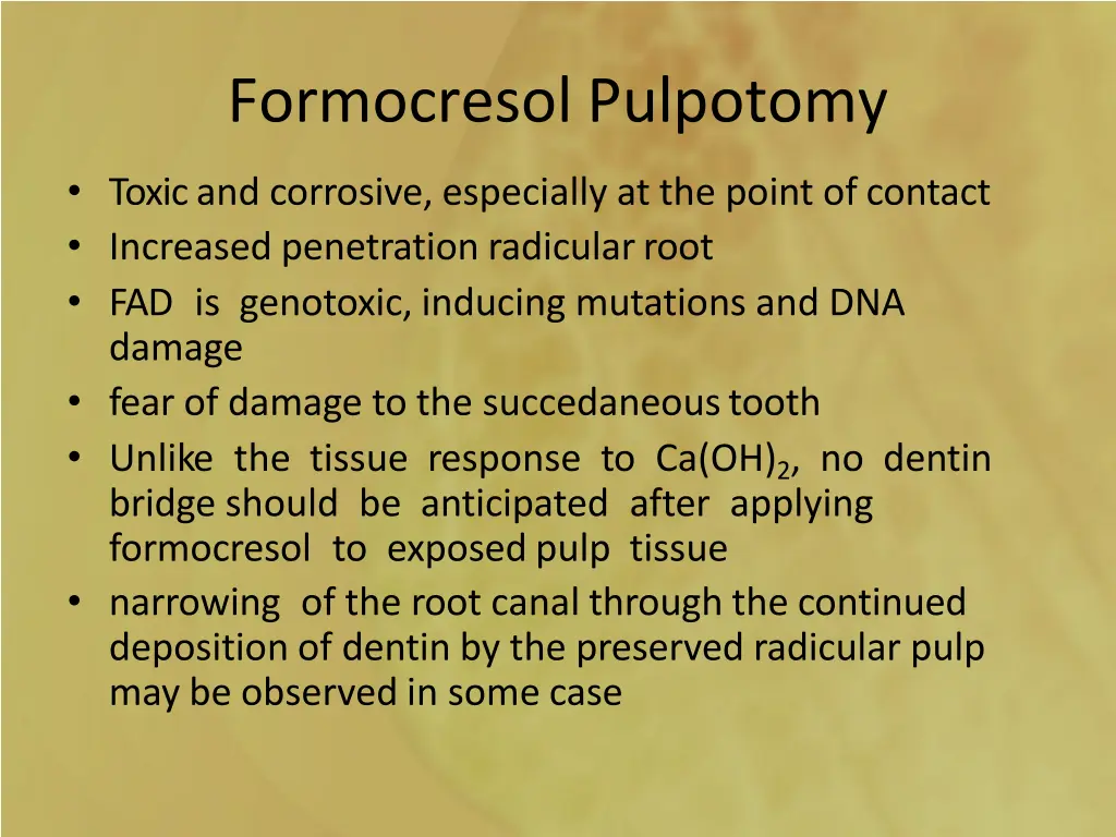formocresol pulpotomy 1