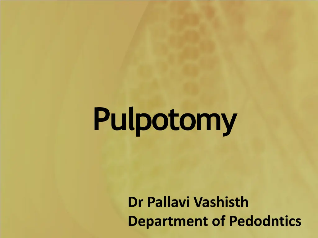 pulpotomy
