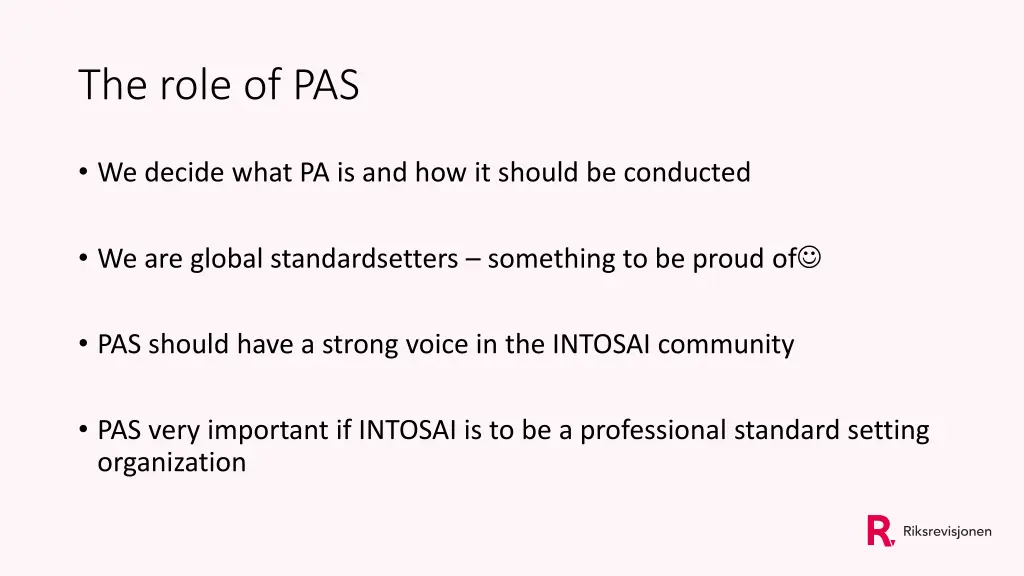 the role of pas
