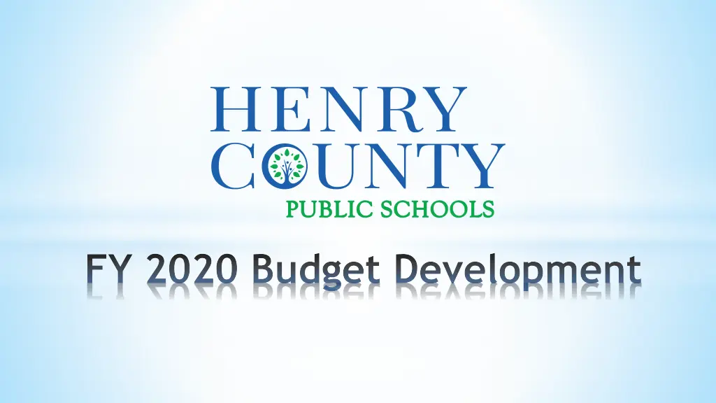 fy 2020 budget development