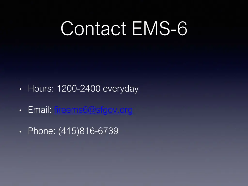 contact ems 6