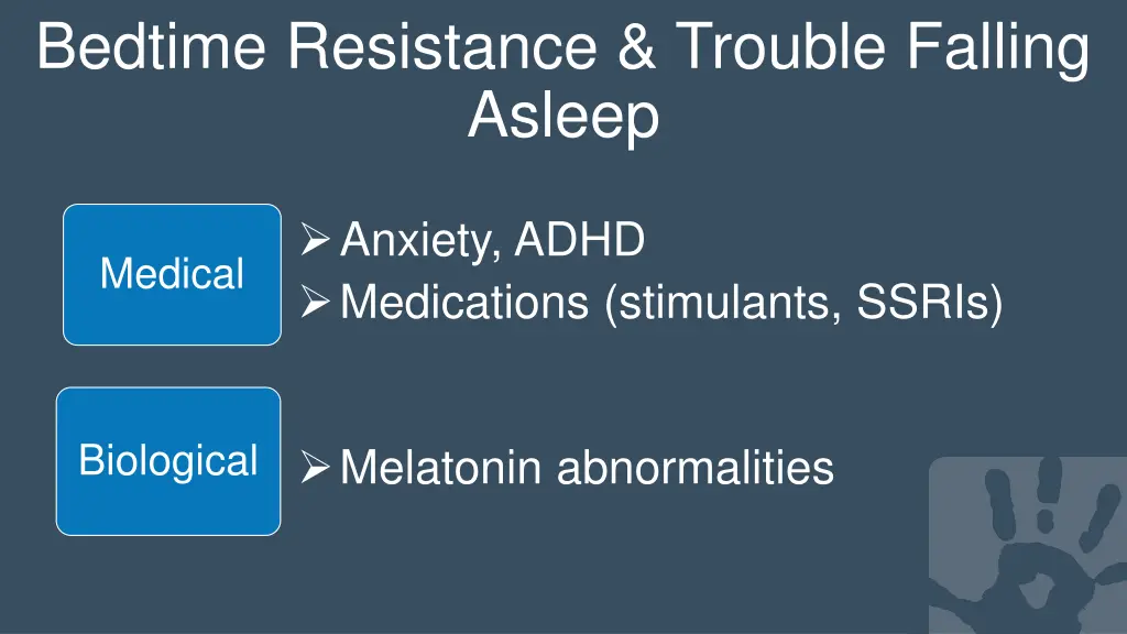 bedtime resistance trouble falling asleep 1