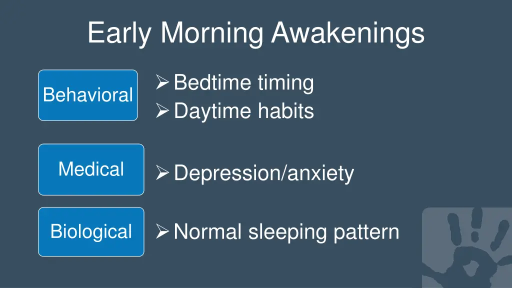 early morning awakenings
