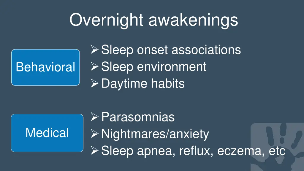 overnight awakenings