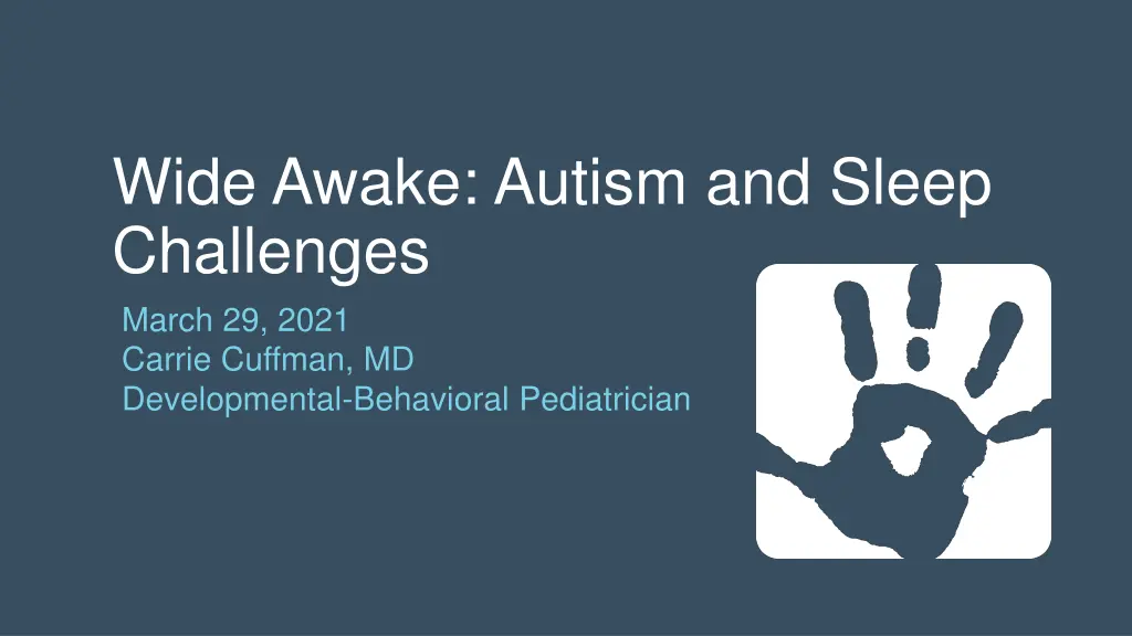 wide awake autism and sleep challenges march