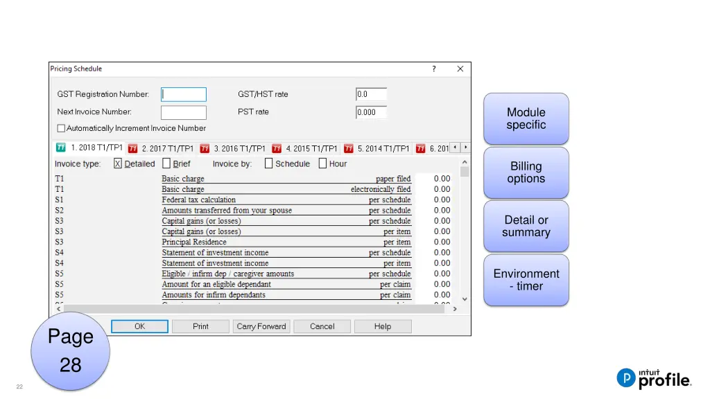 module specific 1
