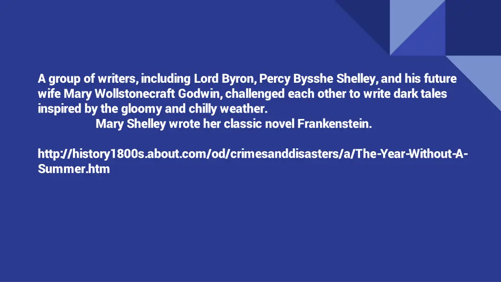 a group of writers including lord byron percy