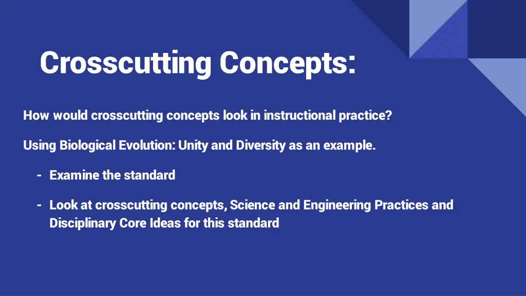 crosscutting concepts