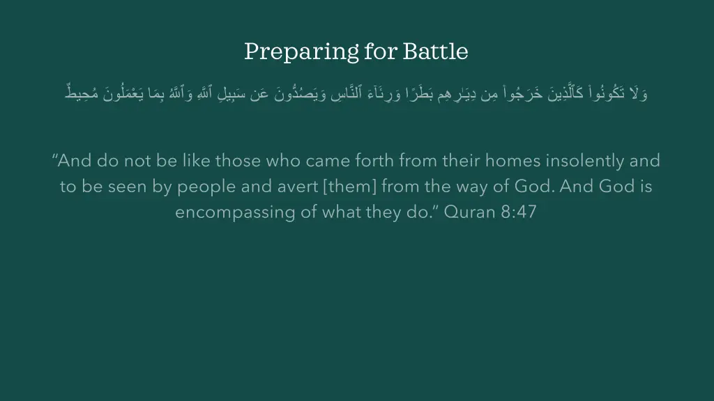 preparing for battle 6