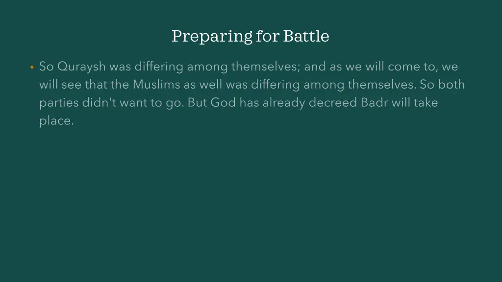preparing for battle 9