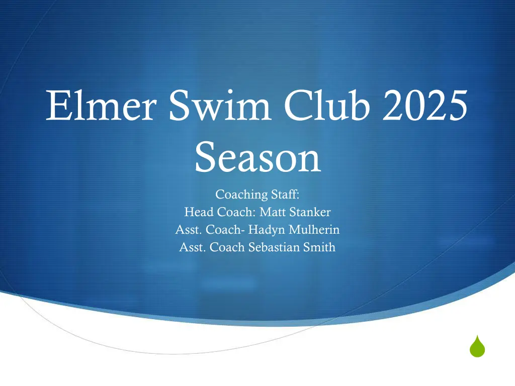 elmer swim club 2025 season coaching staff head