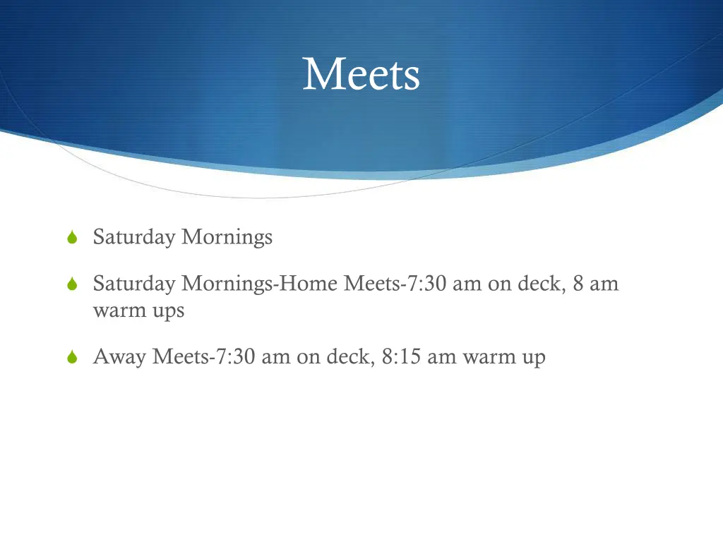 meets