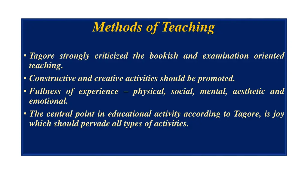 methods of teaching 1