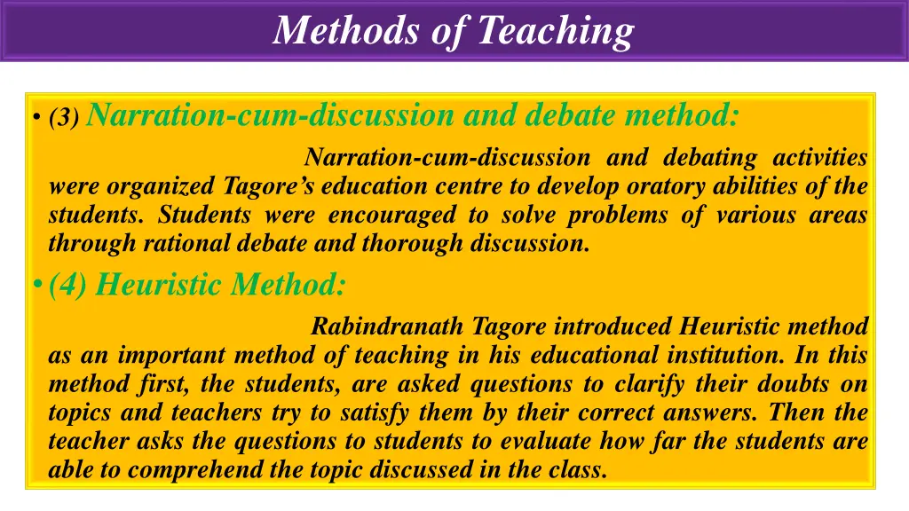 methods of teaching 3