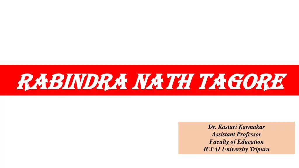 rabindra nath tagore rabindra nath tagore