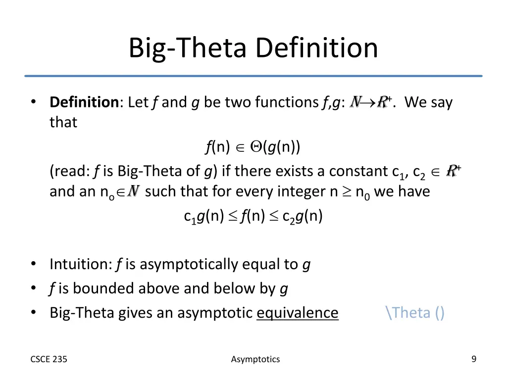 big theta definition