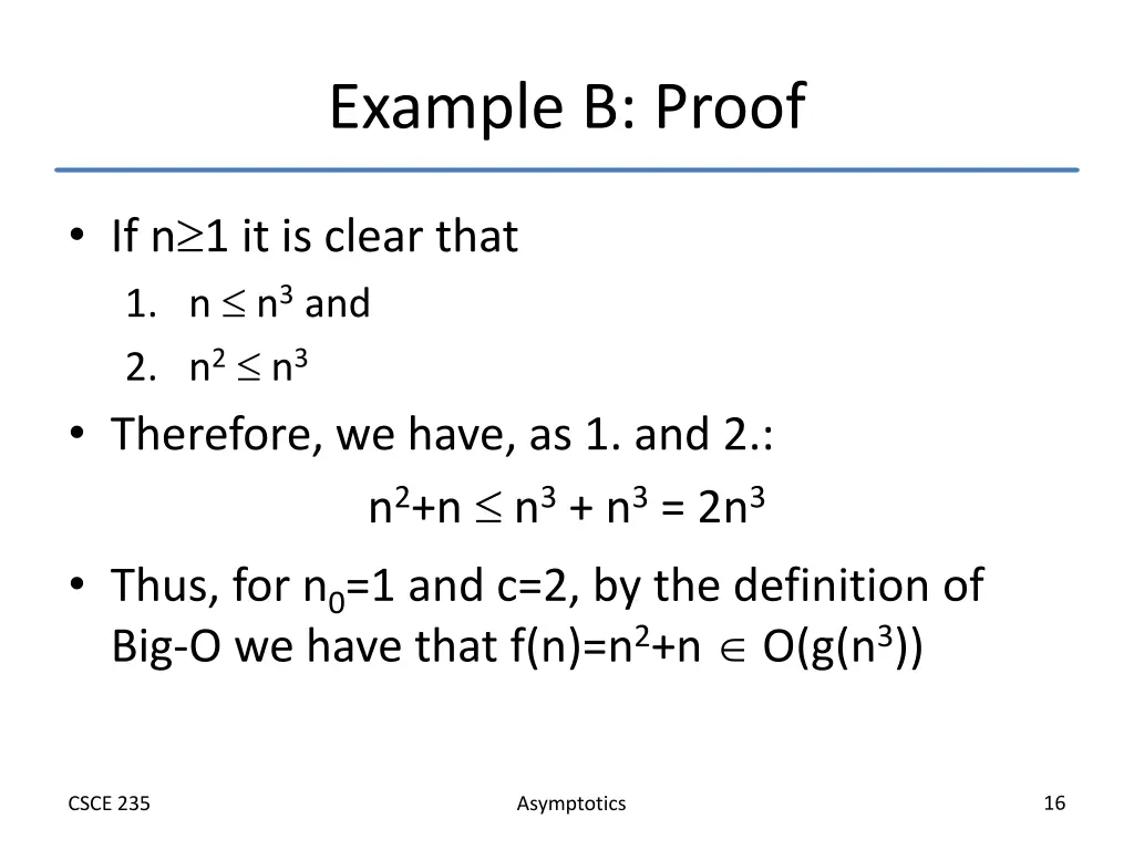 example b proof