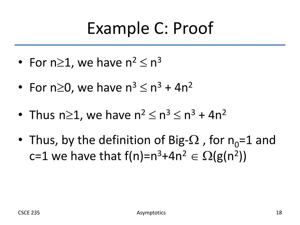 example c proof