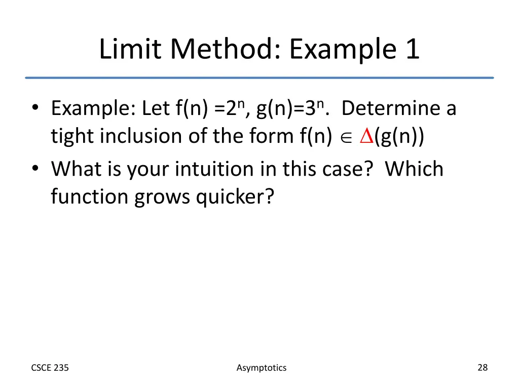 limit method example 1