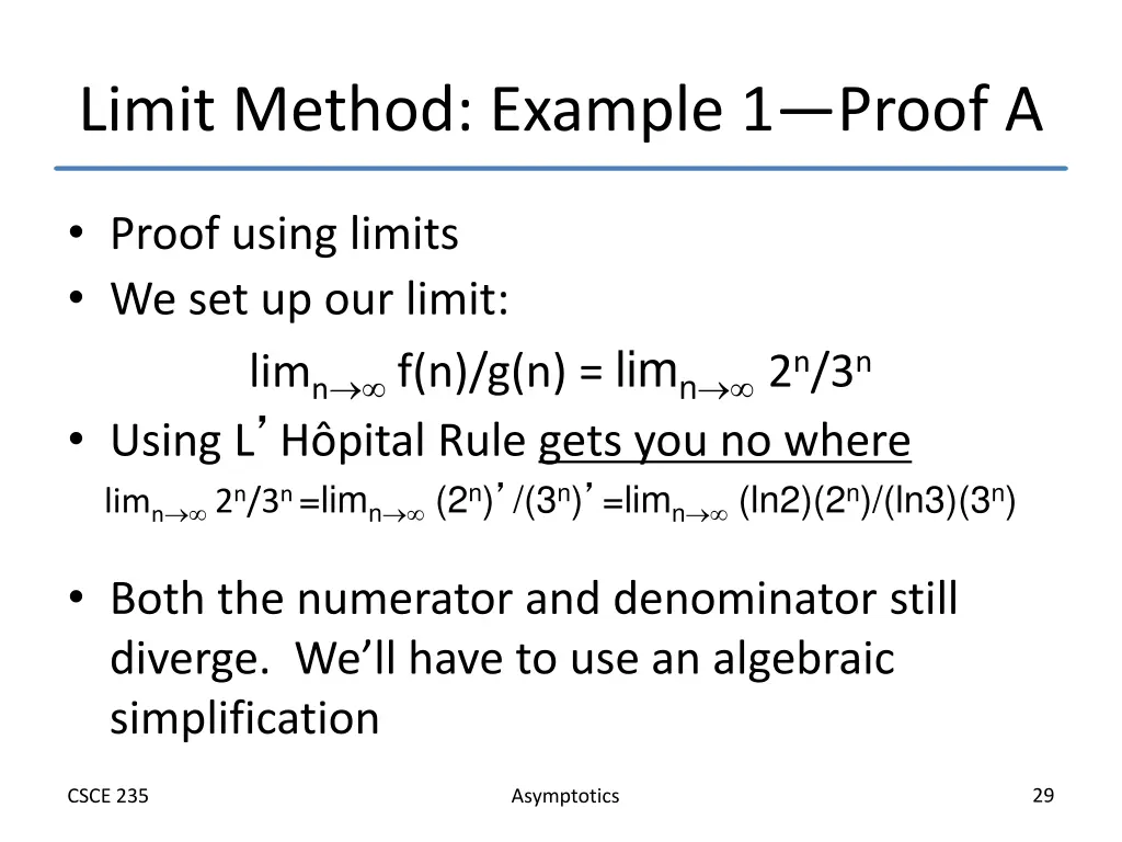 limit method example 1 proof a