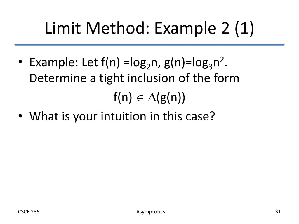 limit method example 2 1