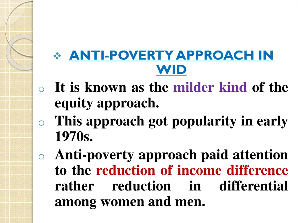 anti poverty approach in wid o it is known