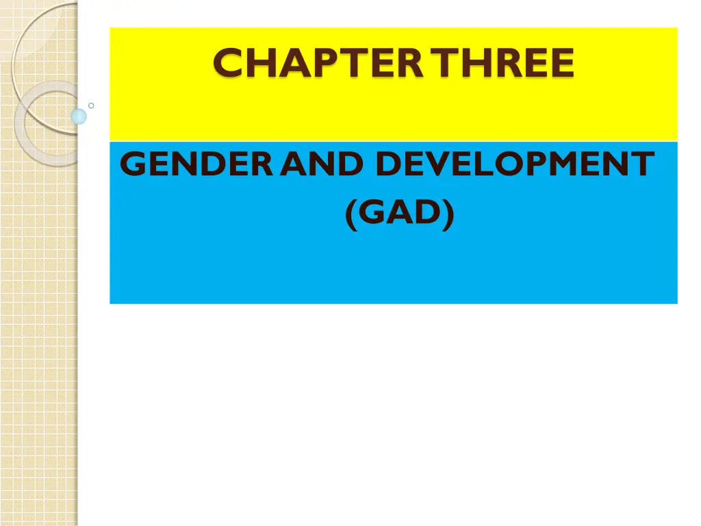 chapter three