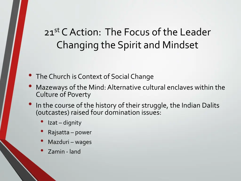 21 st c action the focus of the leader changing