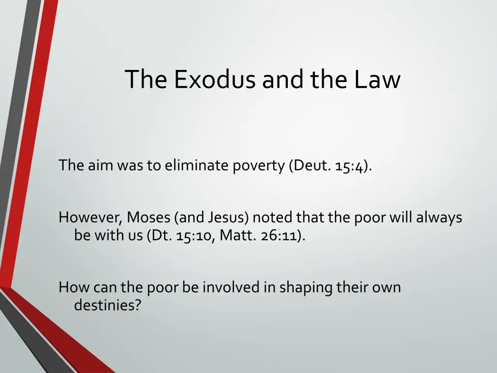 the exodus and the law 1