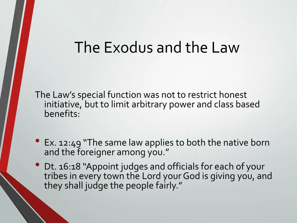 the exodus and the law 2