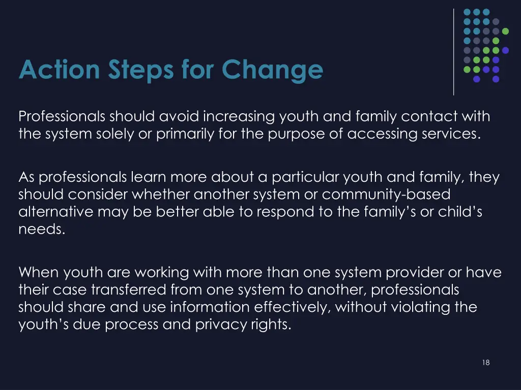 action steps for change 1