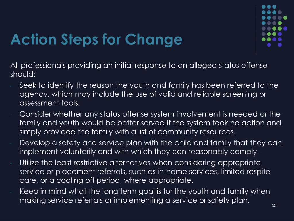 action steps for change 2