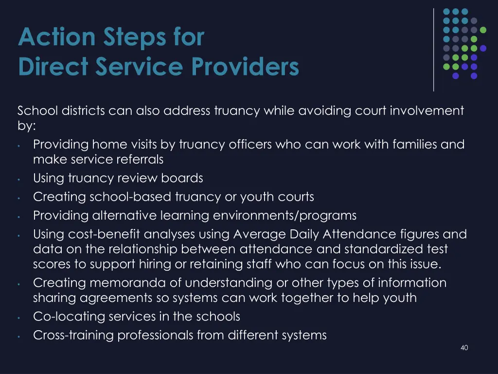 action steps for direct service providers 1