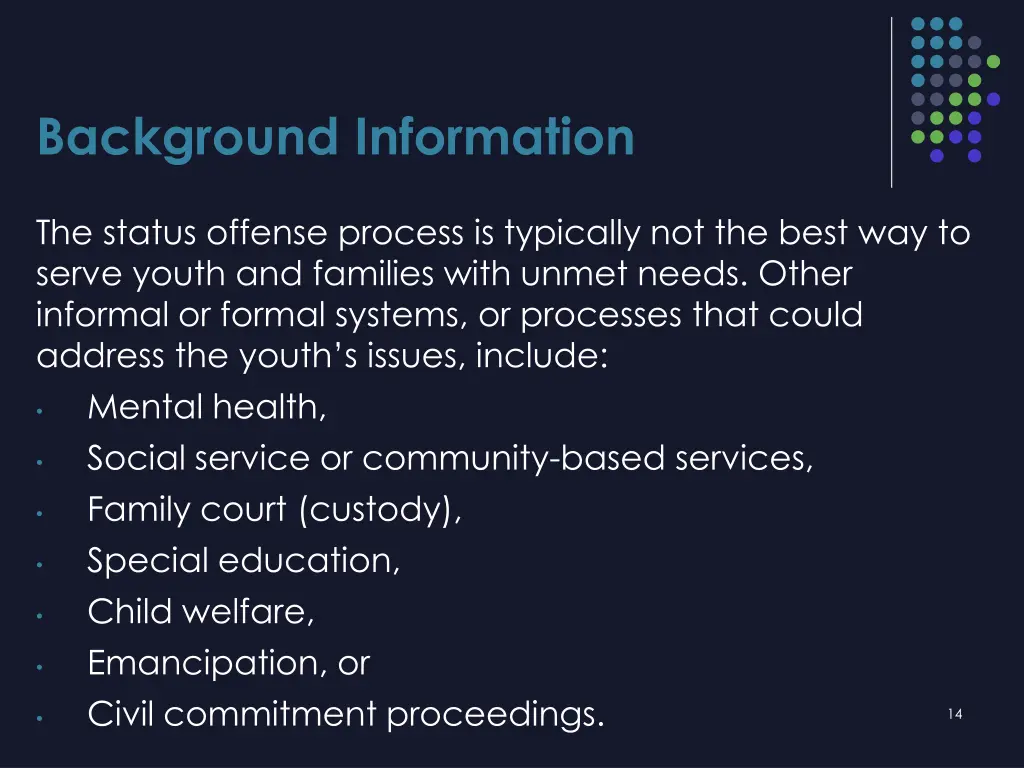 background information 1