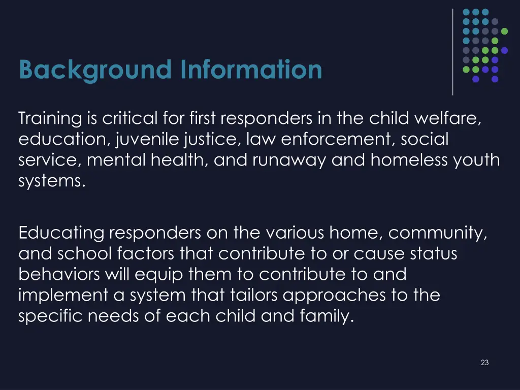 background information 3