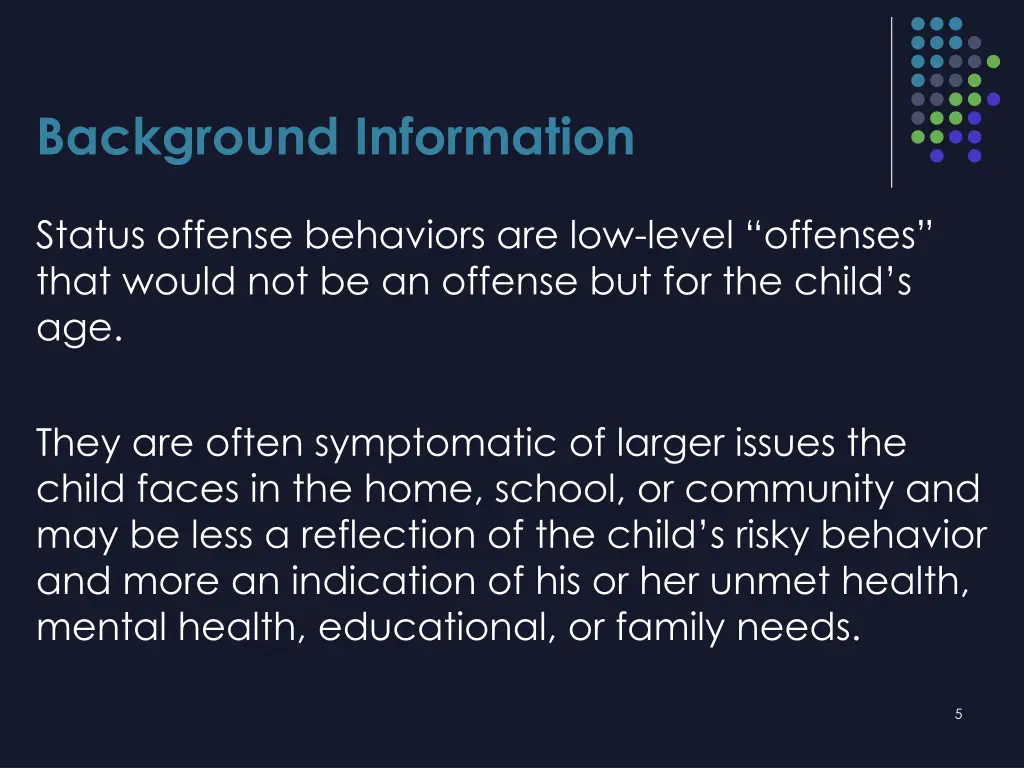 background information