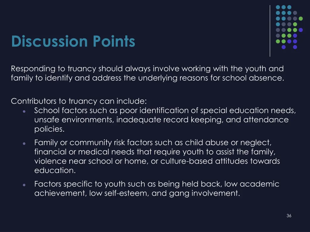 discussion points 7