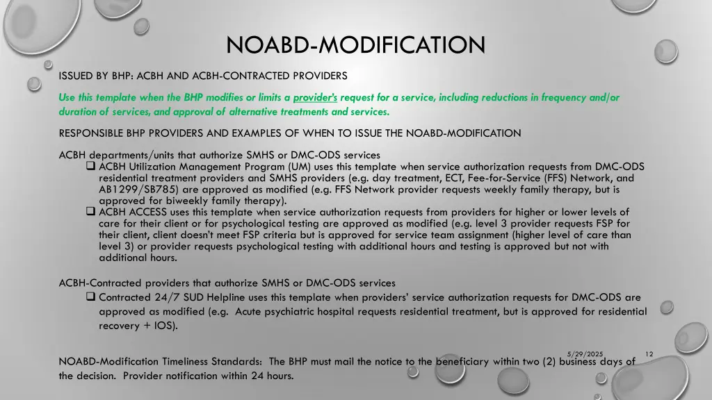 noabd modification