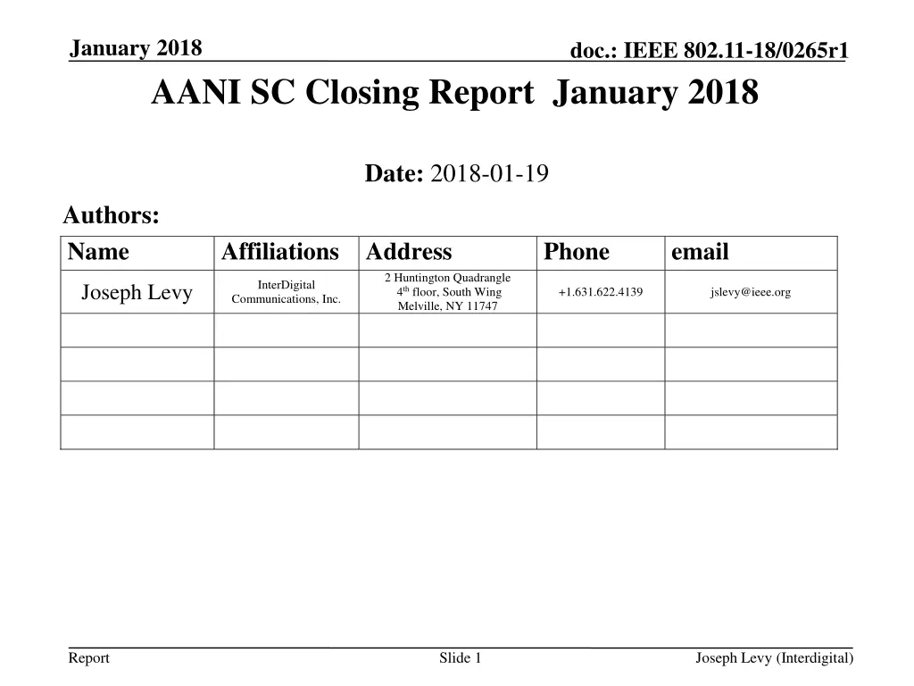 january 2018