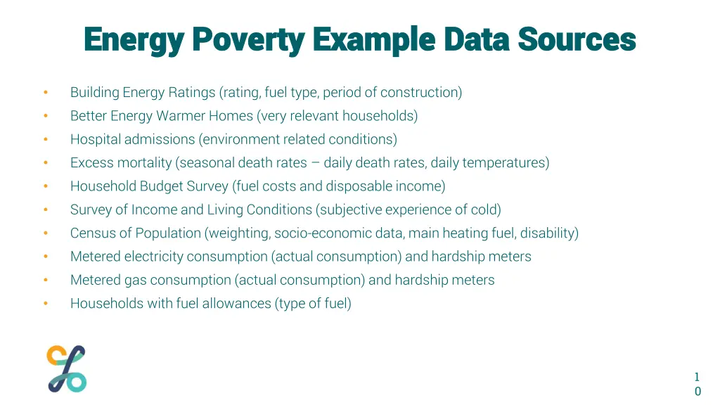 energy poverty example data sources energy