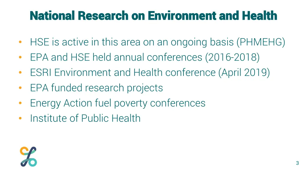 national research on environment and health