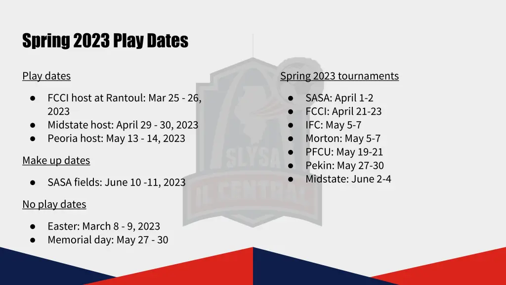 spring 2023 play dates
