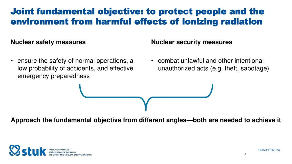 joint fundamental objective to protect people