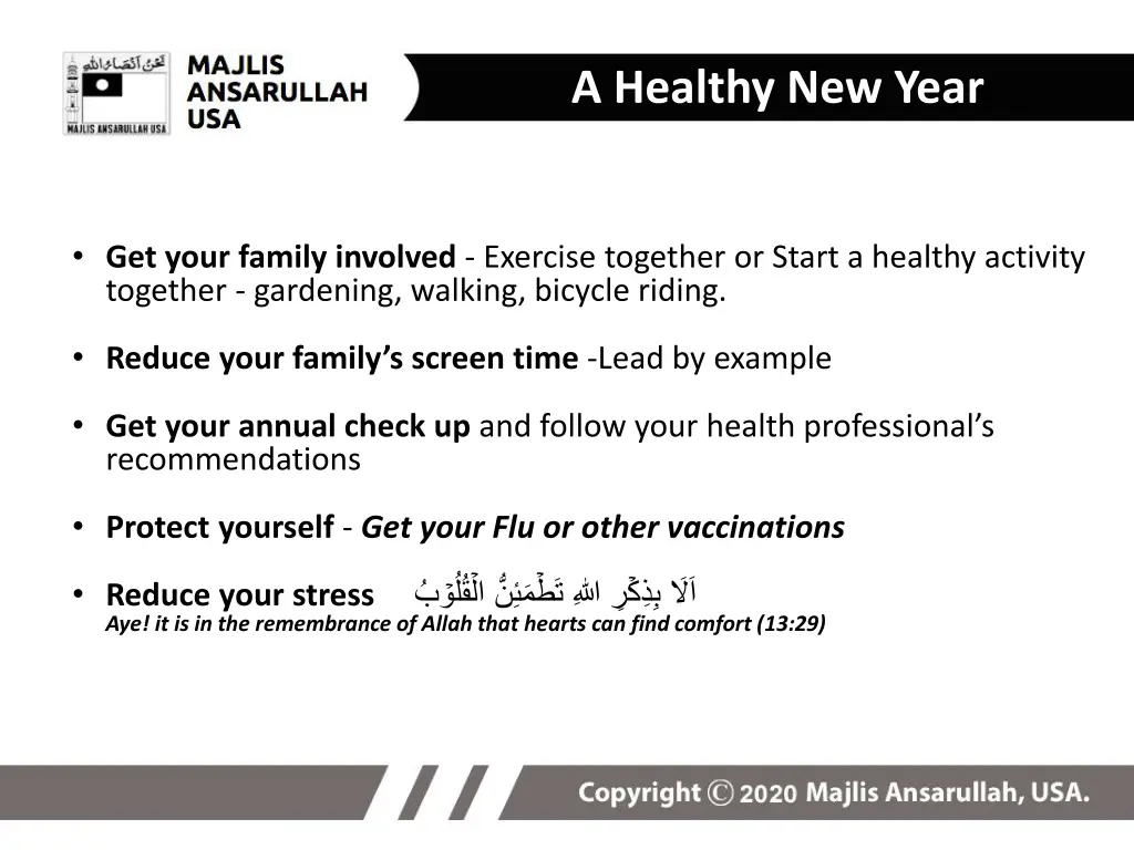a healthy new year 2